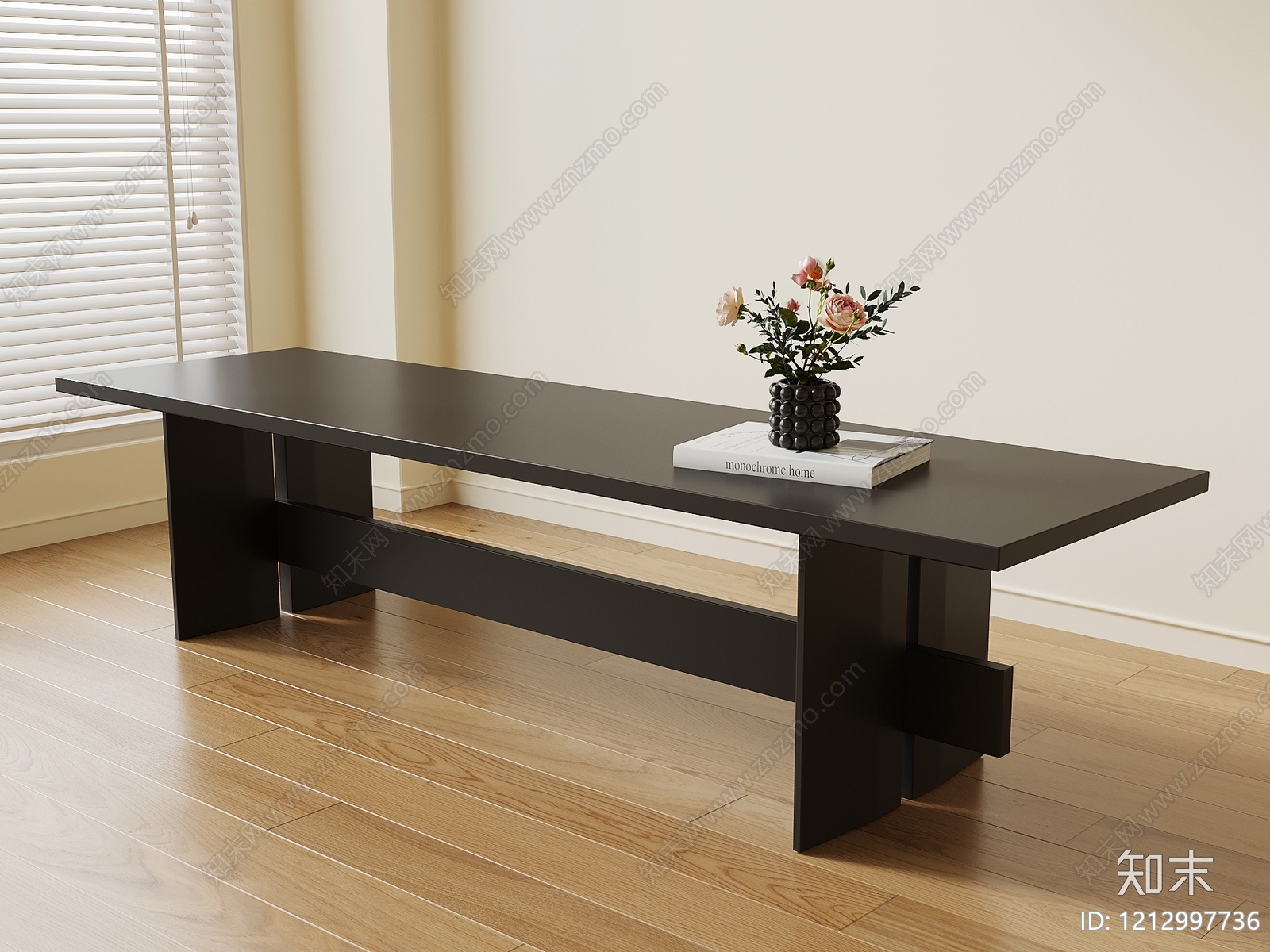 现代简约床尾凳3D模型下载【ID:1212997736】