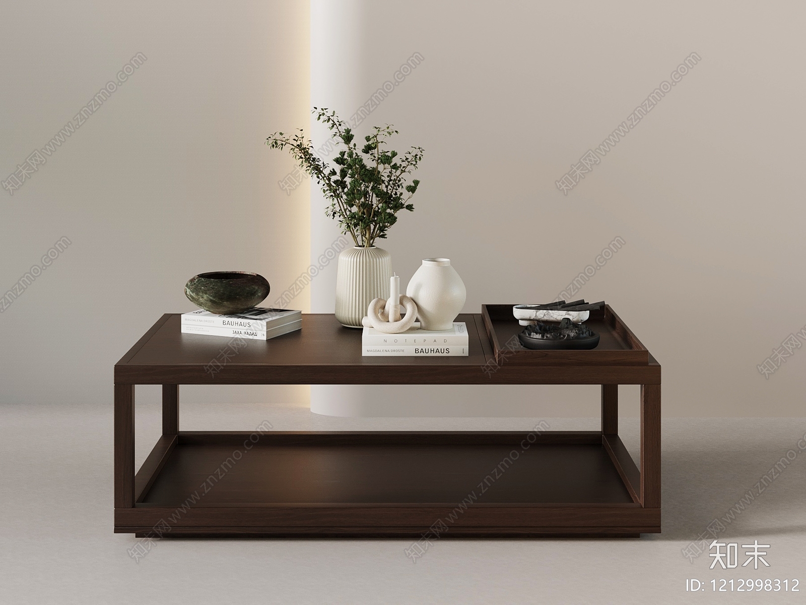 现代简约茶几3D模型下载【ID:1212998312】