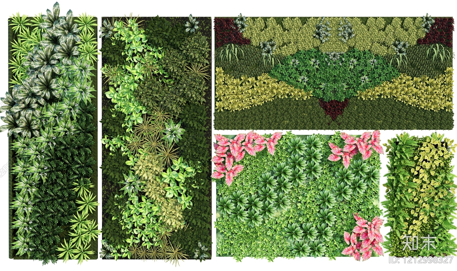 垂直绿化绿植墙SU模型下载【ID:1212998327】