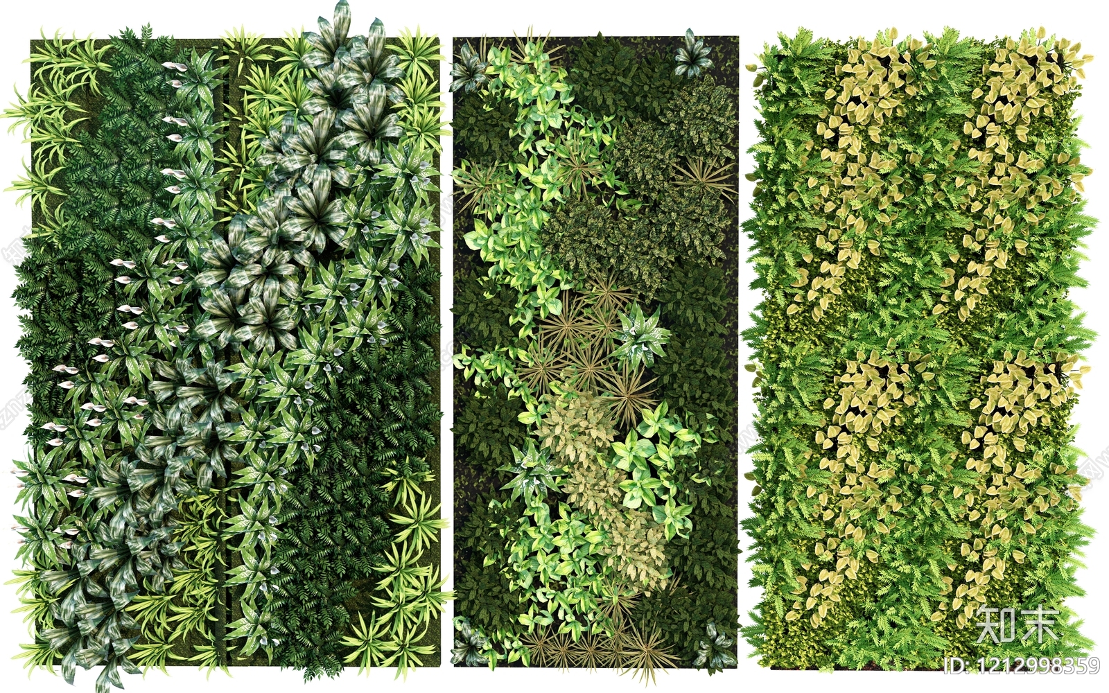 垂直绿化绿植墙SU模型下载【ID:1212998359】