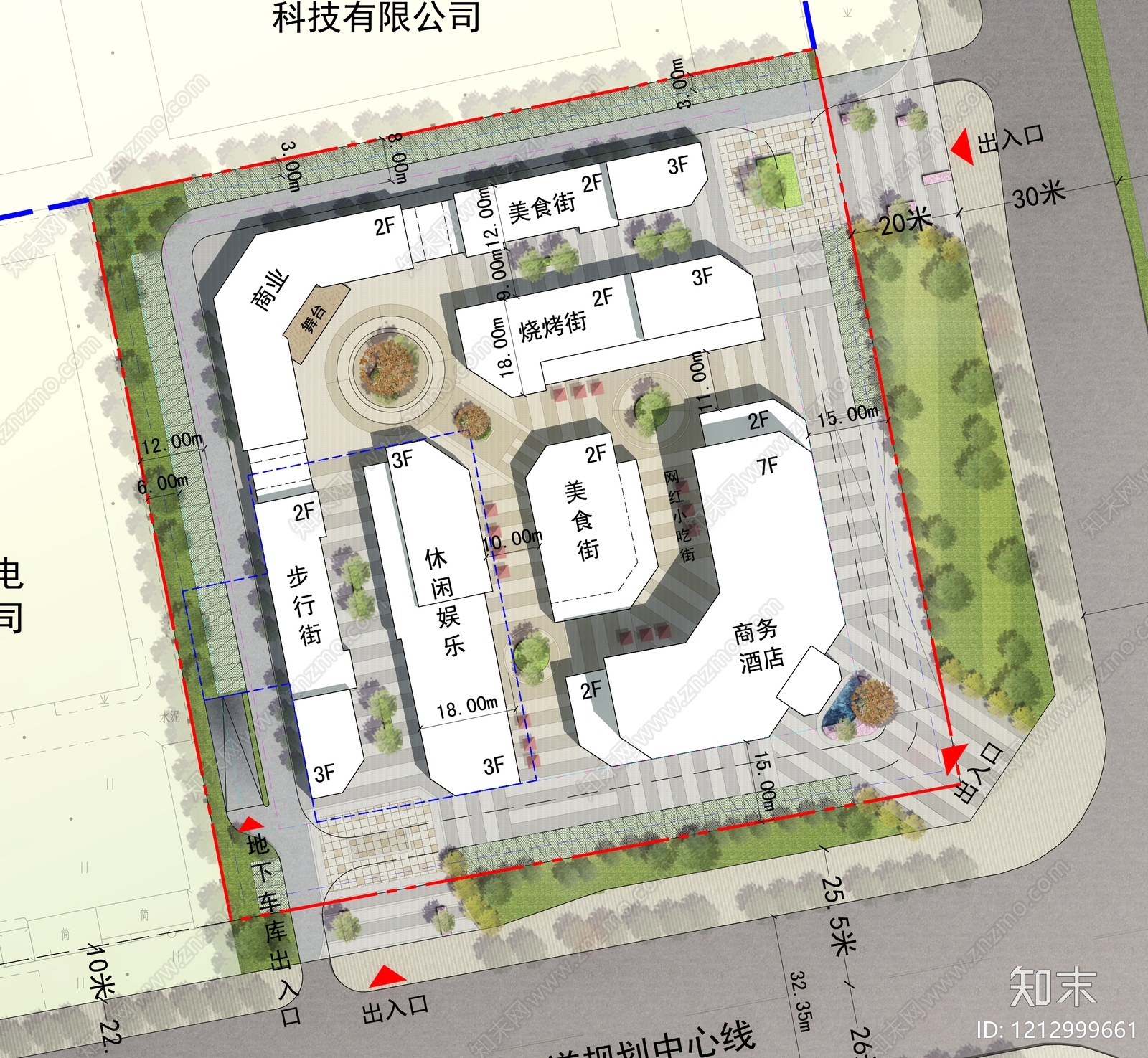 现代商业街施工图下载【ID:1212999661】