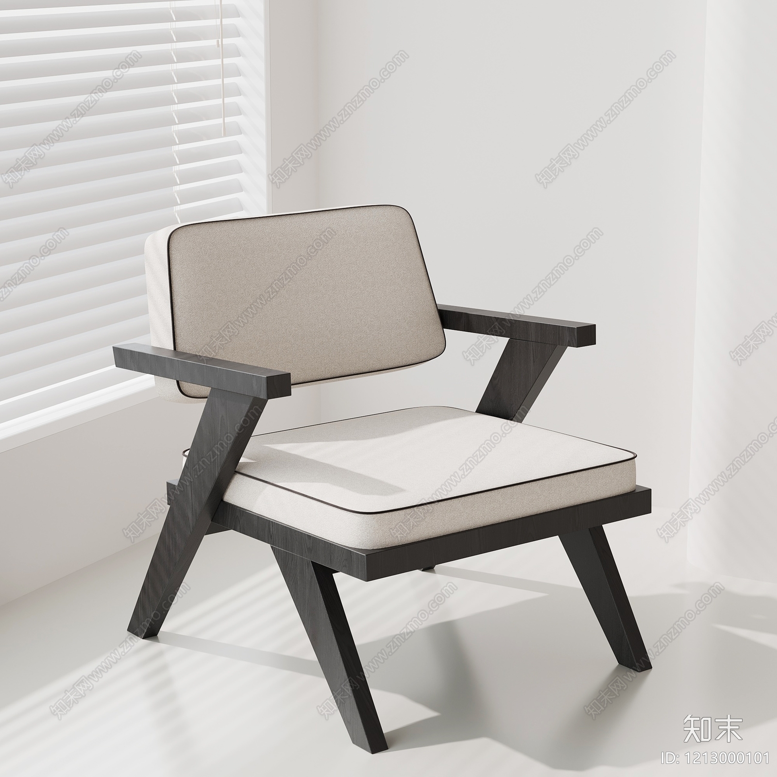 极简单人沙发3D模型下载【ID:1213000101】