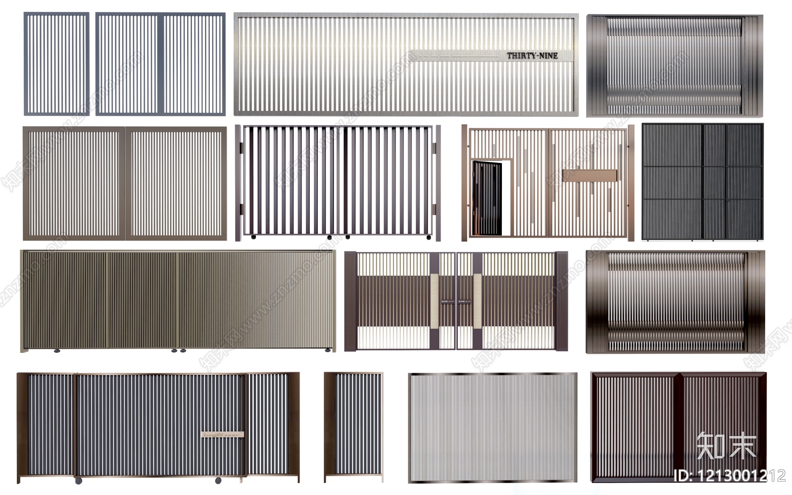 新中式庭院门SU模型下载【ID:1213001212】