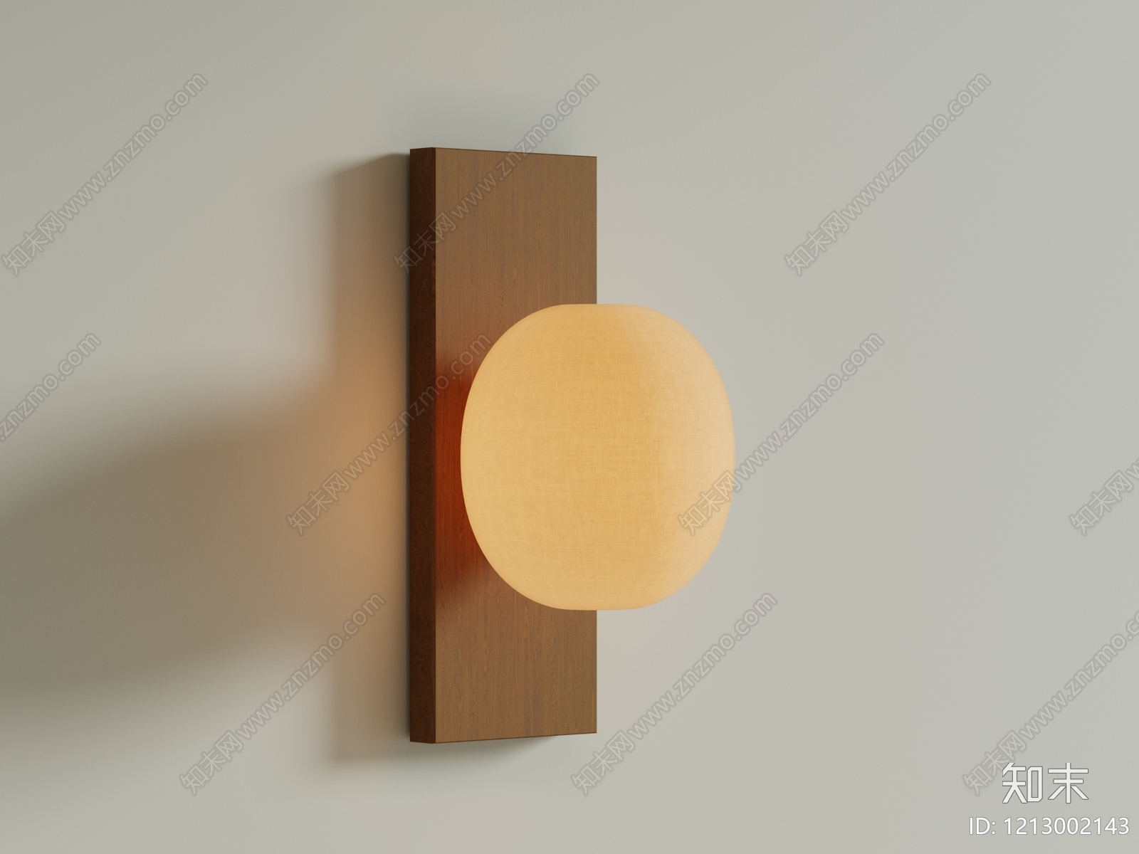 日式床头壁灯3D模型下载【ID:1213002143】