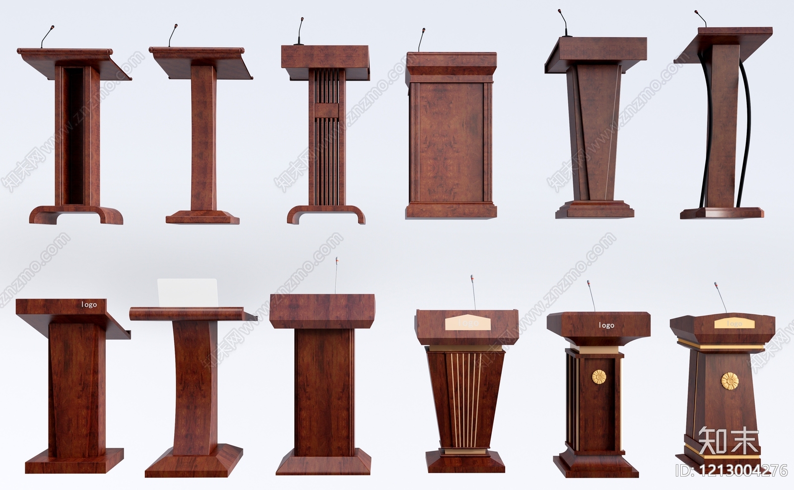 中式讲台SU模型下载【ID:1213004276】