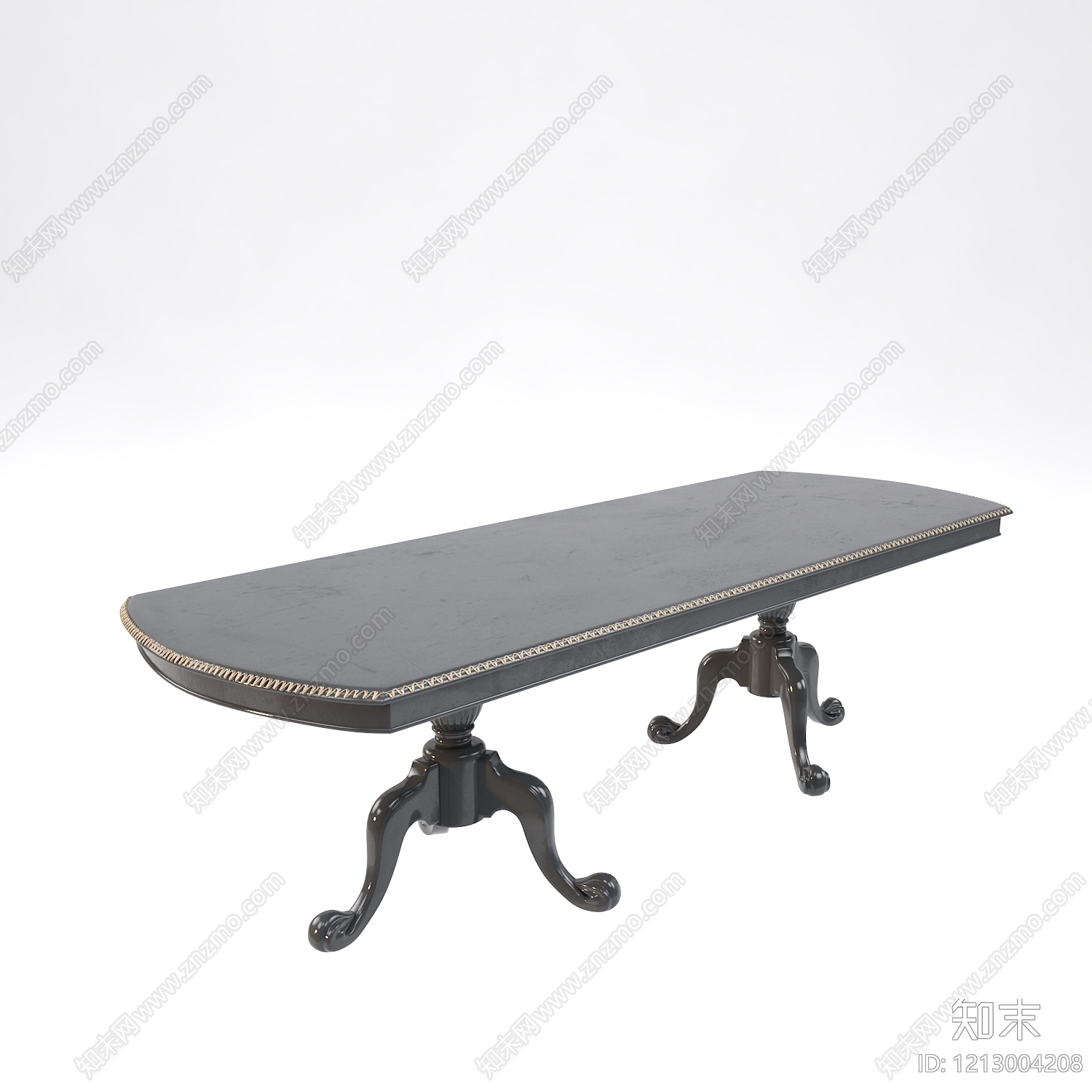 欧式复古餐桌3D模型下载【ID:1213004208】