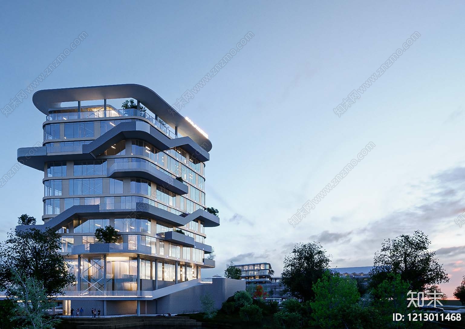 现代办公楼下载【ID:1213011468】