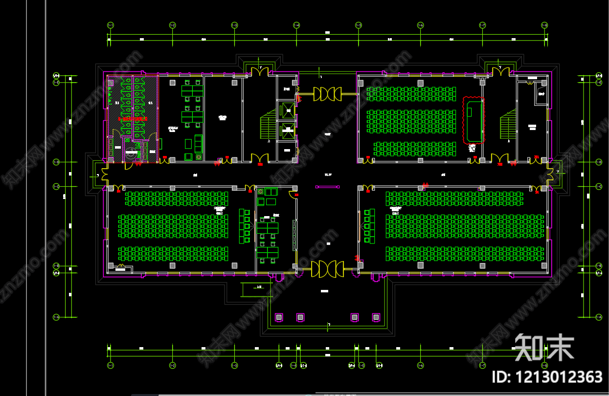 工装教育空间施工图下载【ID:1213012363】