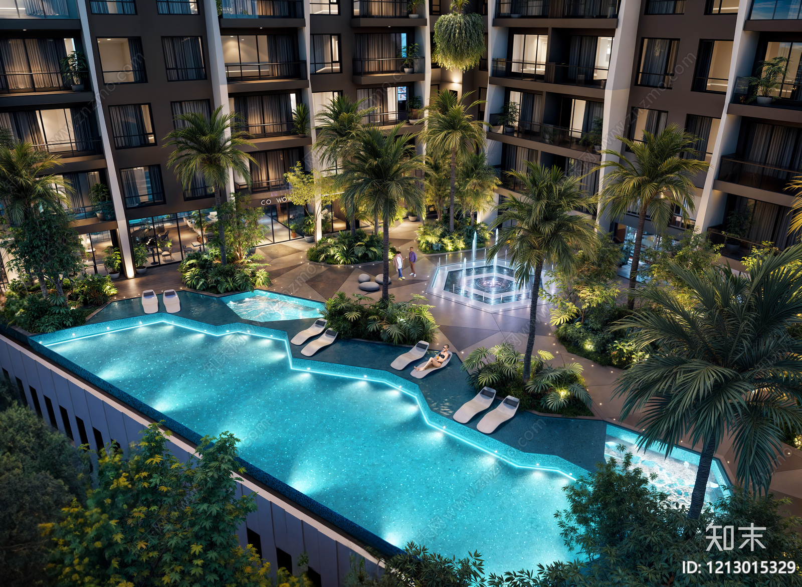 酒店景观施工图下载【ID:1213015329】