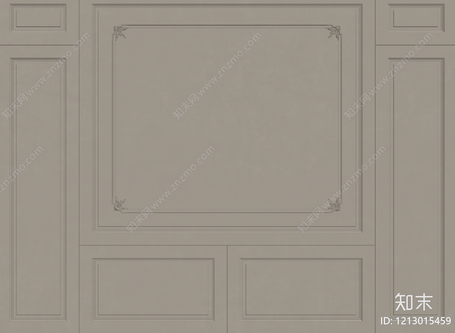 法式石膏线SU模型下载【ID:1213015459】