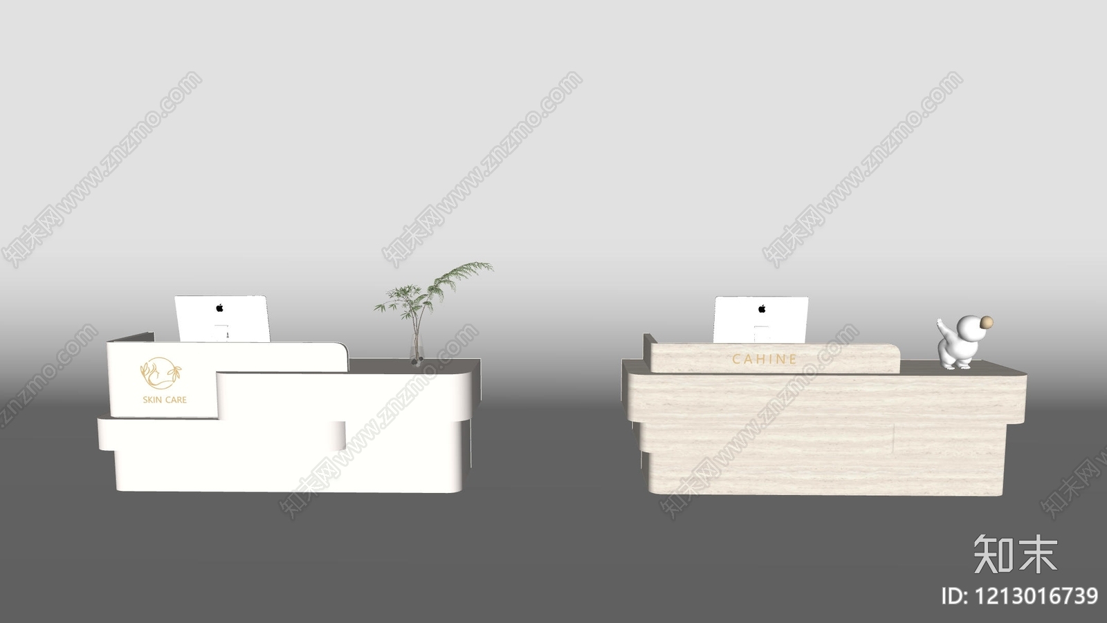 极简前台SU模型下载【ID:1213016739】