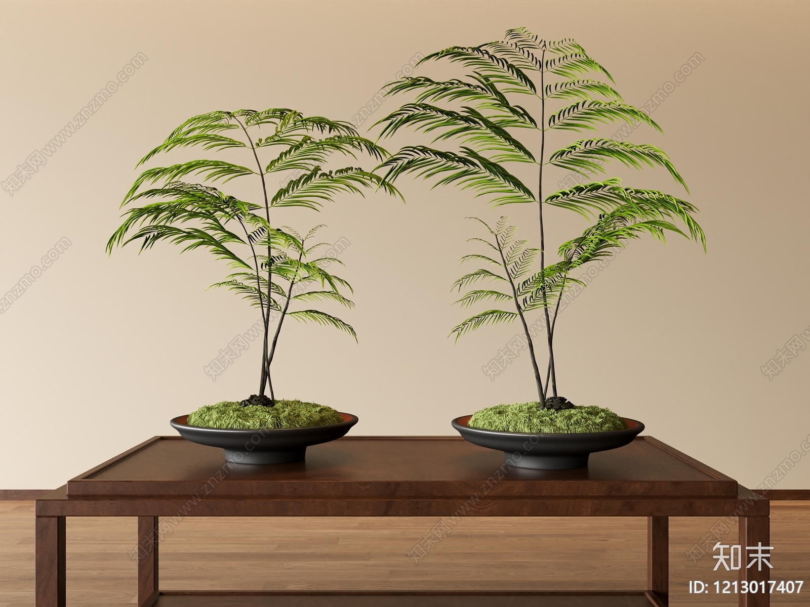 新中式盆景3D模型下载【ID:1213017407】