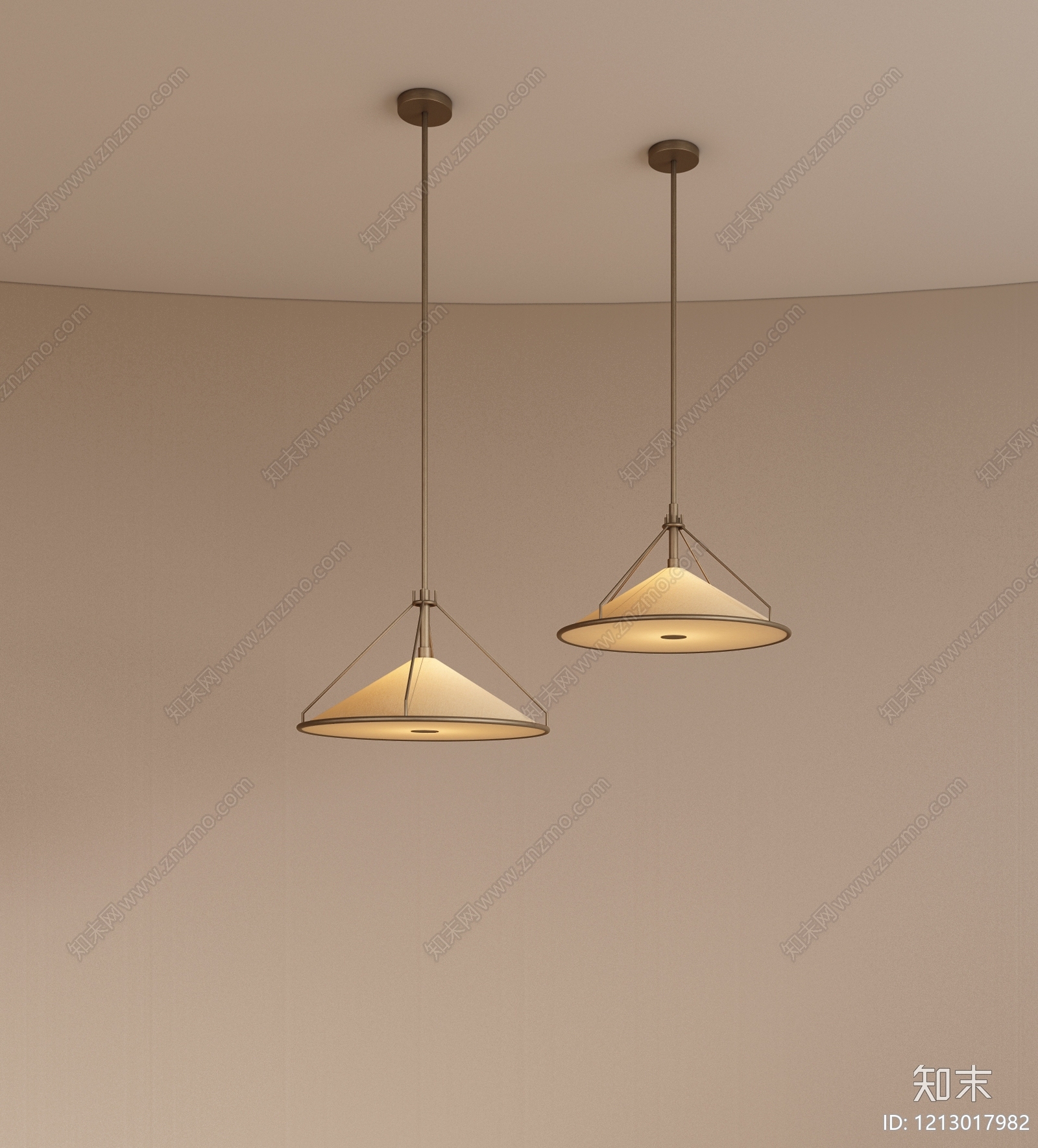 奶油风餐厅吊灯3D模型下载【ID:1213017982】