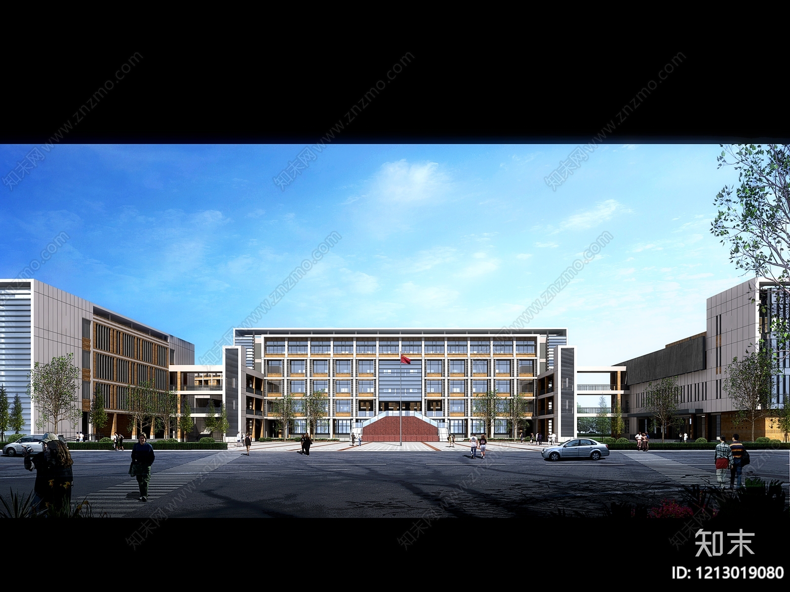 现代学校建筑cad施工图下载【ID:1213019080】