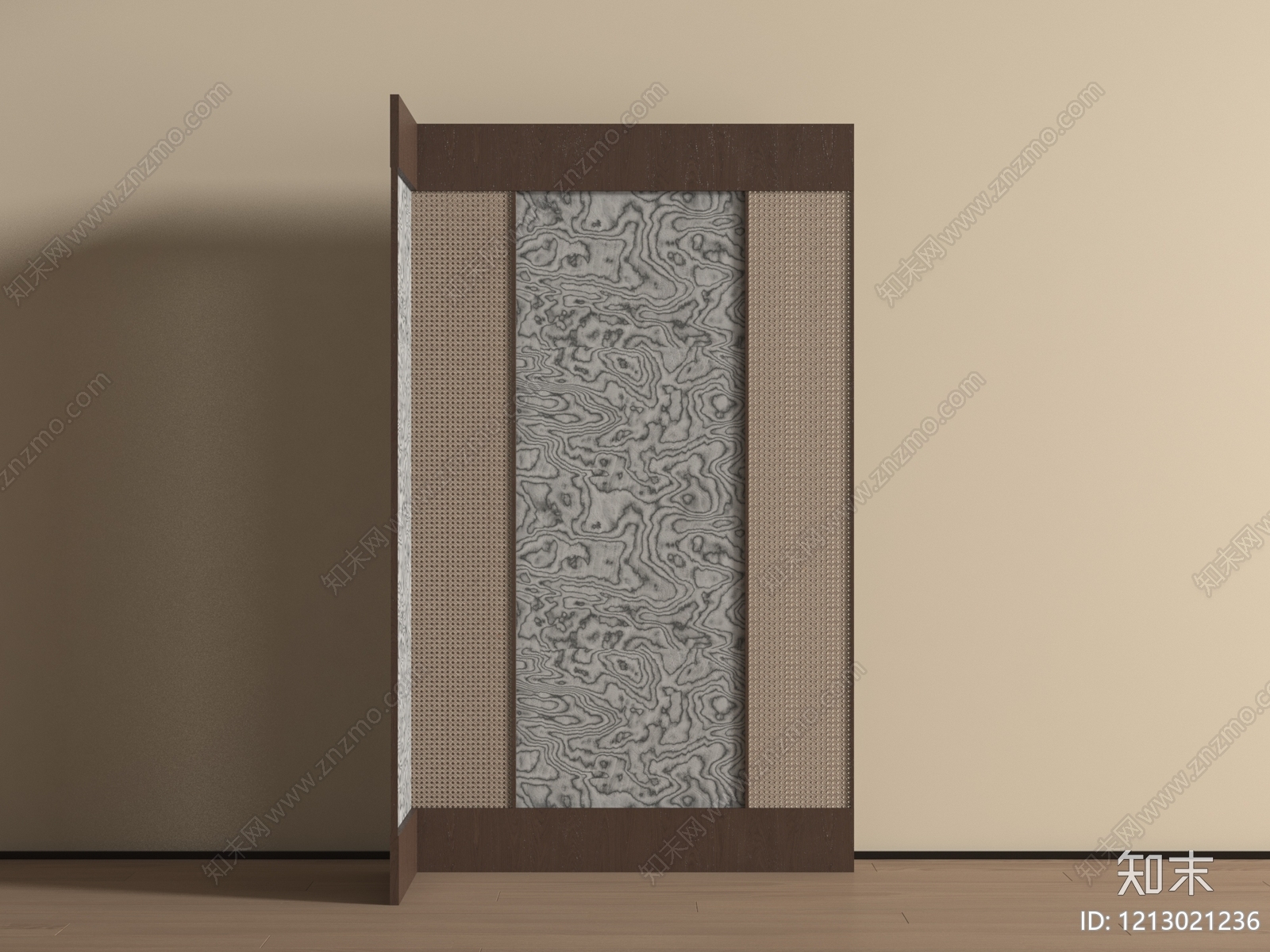 日式屏风3D模型下载【ID:1213021236】