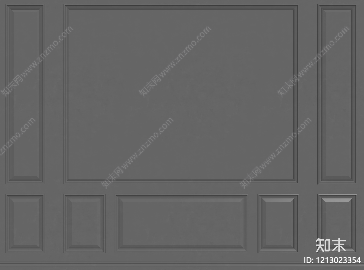 极简石膏线SU模型下载【ID:1213023354】