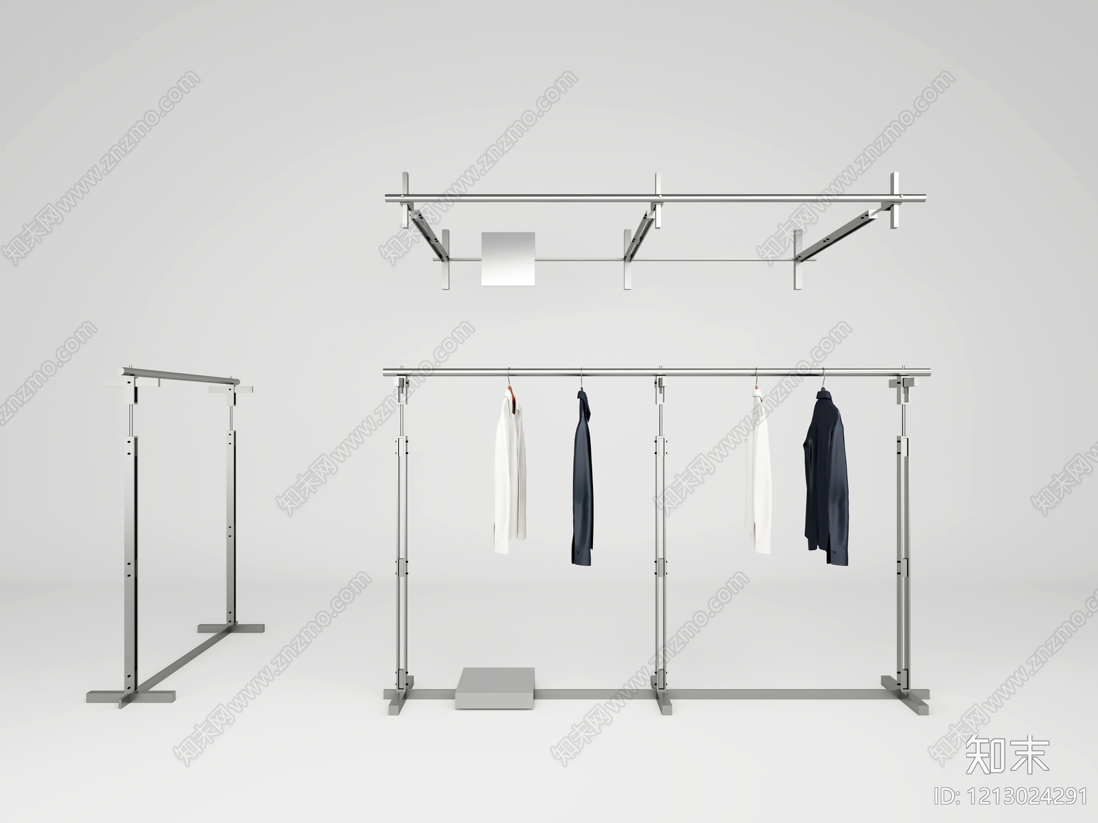 极简晾衣架3D模型下载【ID:1213024291】