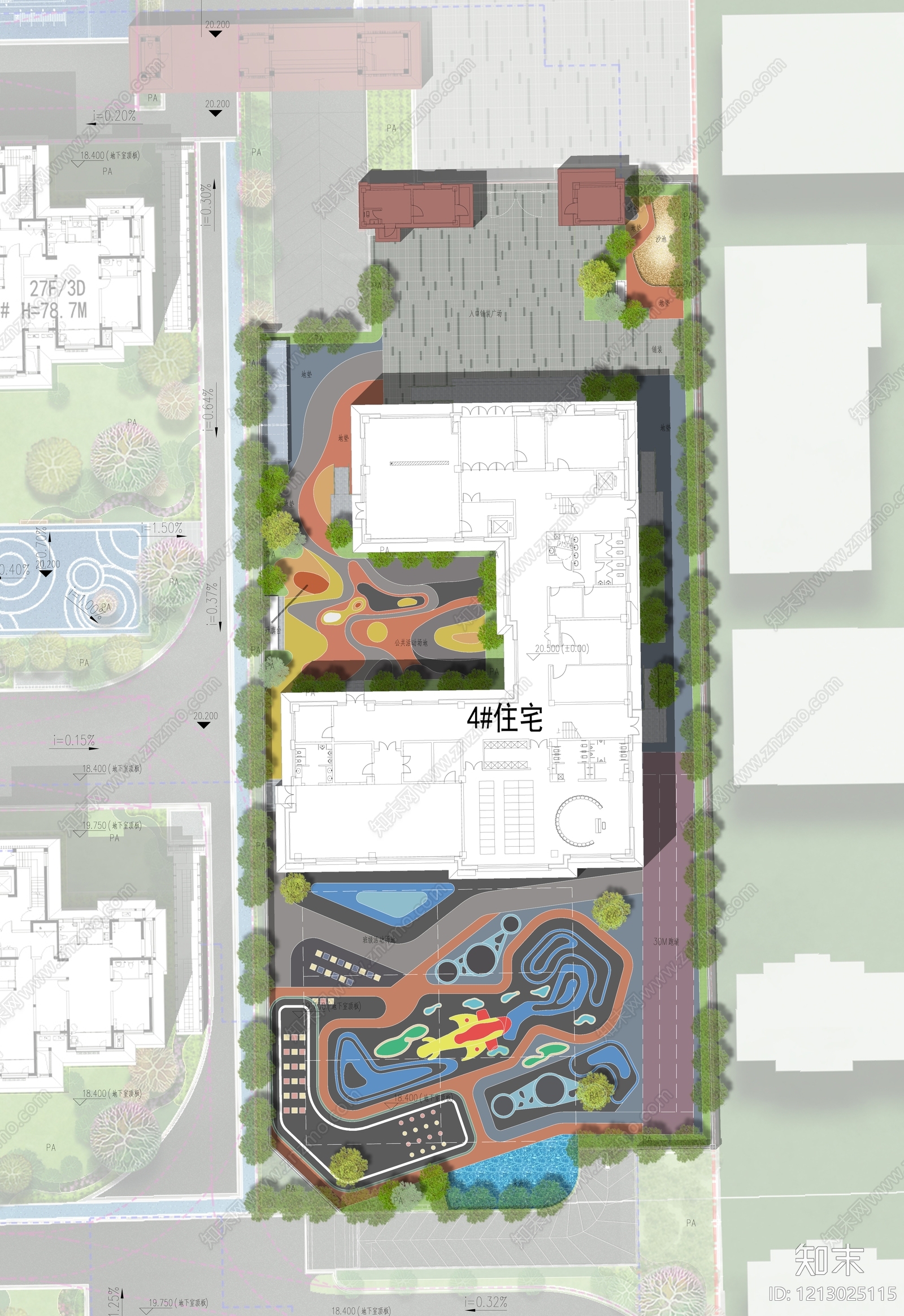 幼儿园景观施工图下载【ID:1213025115】