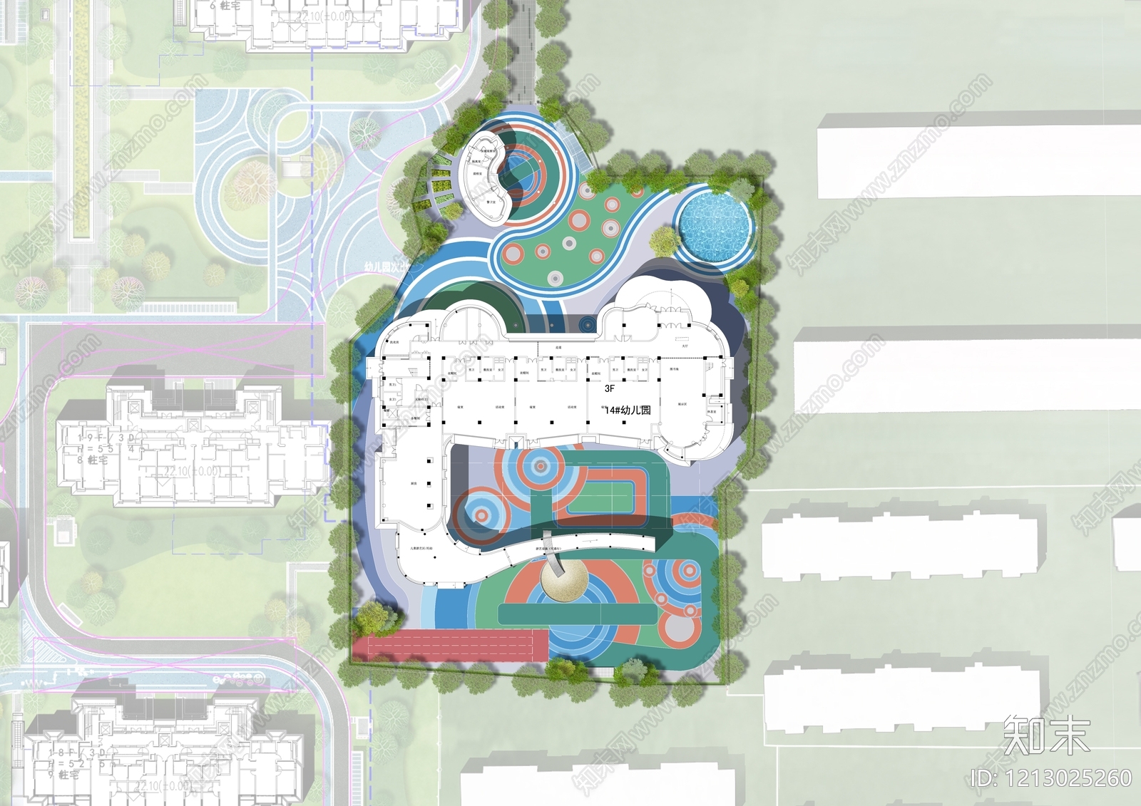 幼儿园景观施工图下载【ID:1213025260】