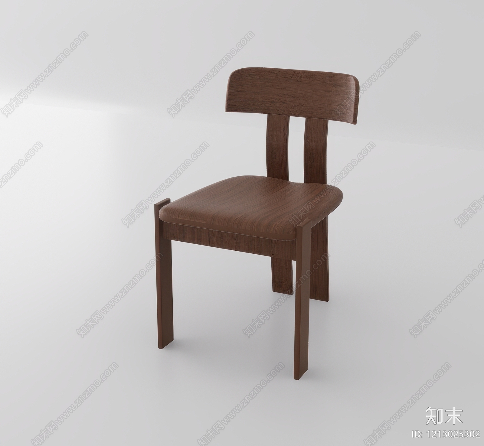极简餐椅SU模型下载【ID:1213025302】