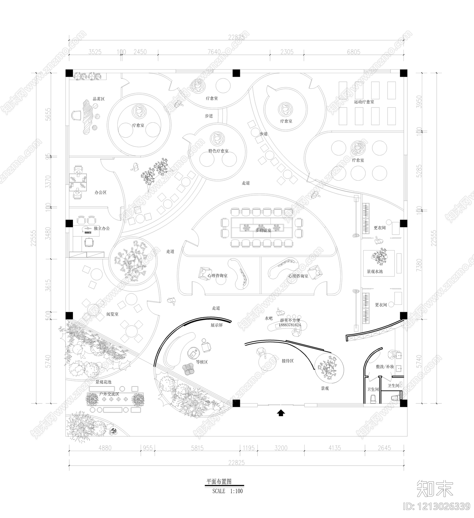 现代养老院施工图下载【ID:1213026339】