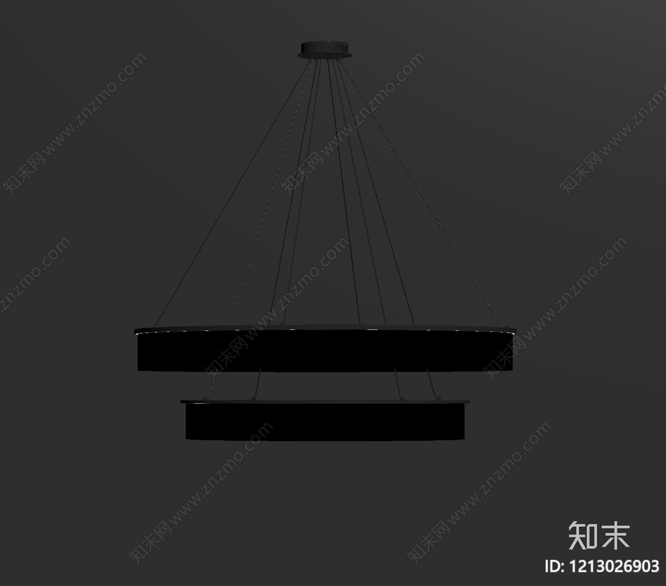 极简吊灯SU模型下载【ID:1213026903】