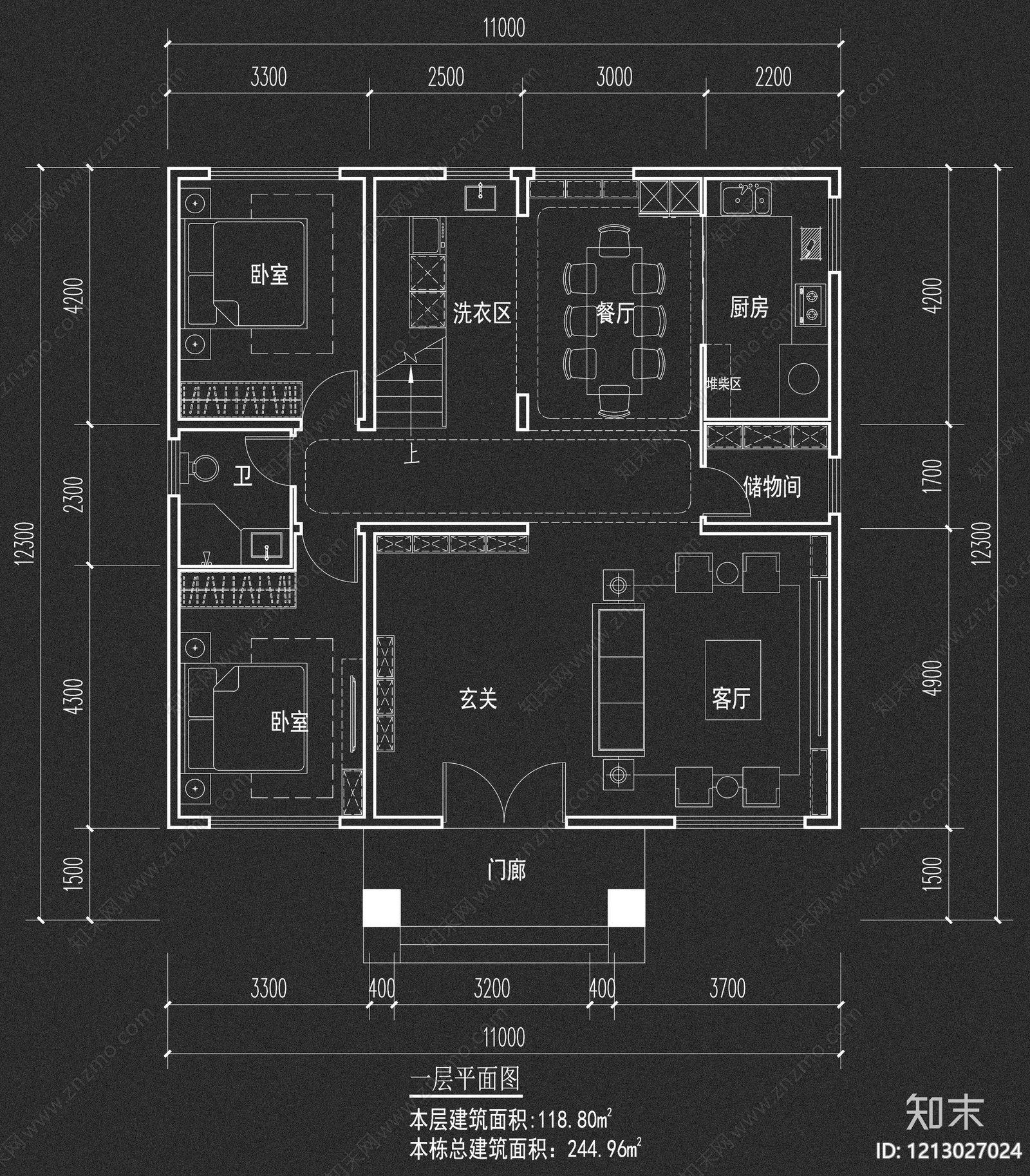 别墅施工图下载【ID:1213027024】