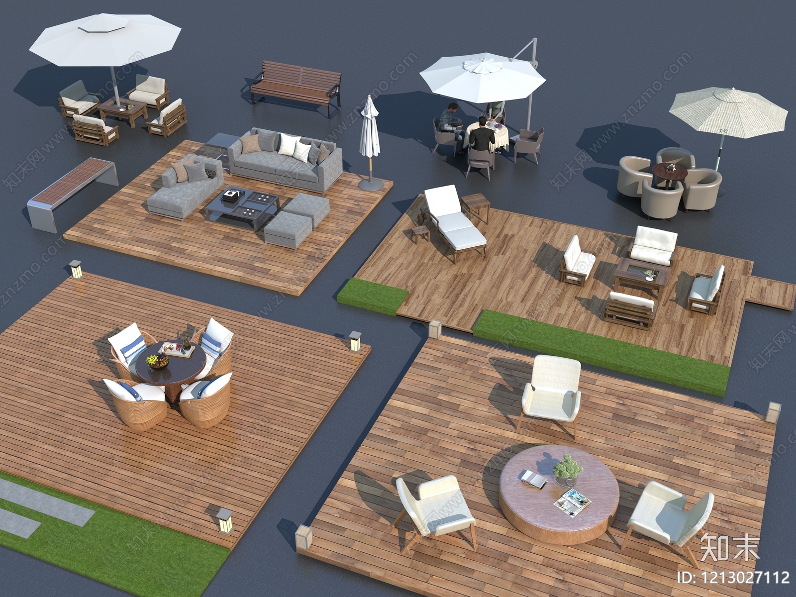 现代简约其他户外家具3D模型下载【ID:1213027112】