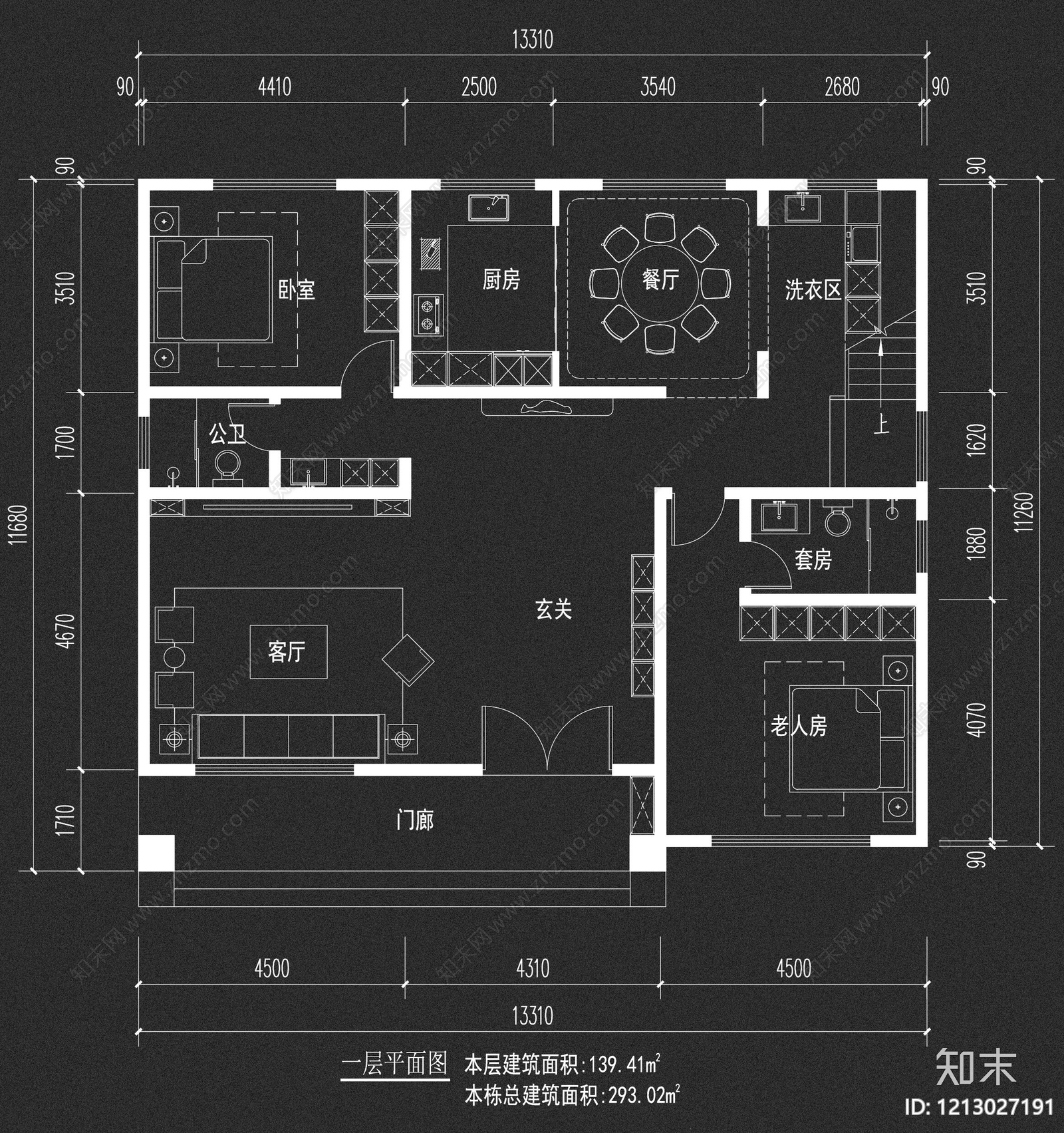 别墅施工图下载【ID:1213027191】