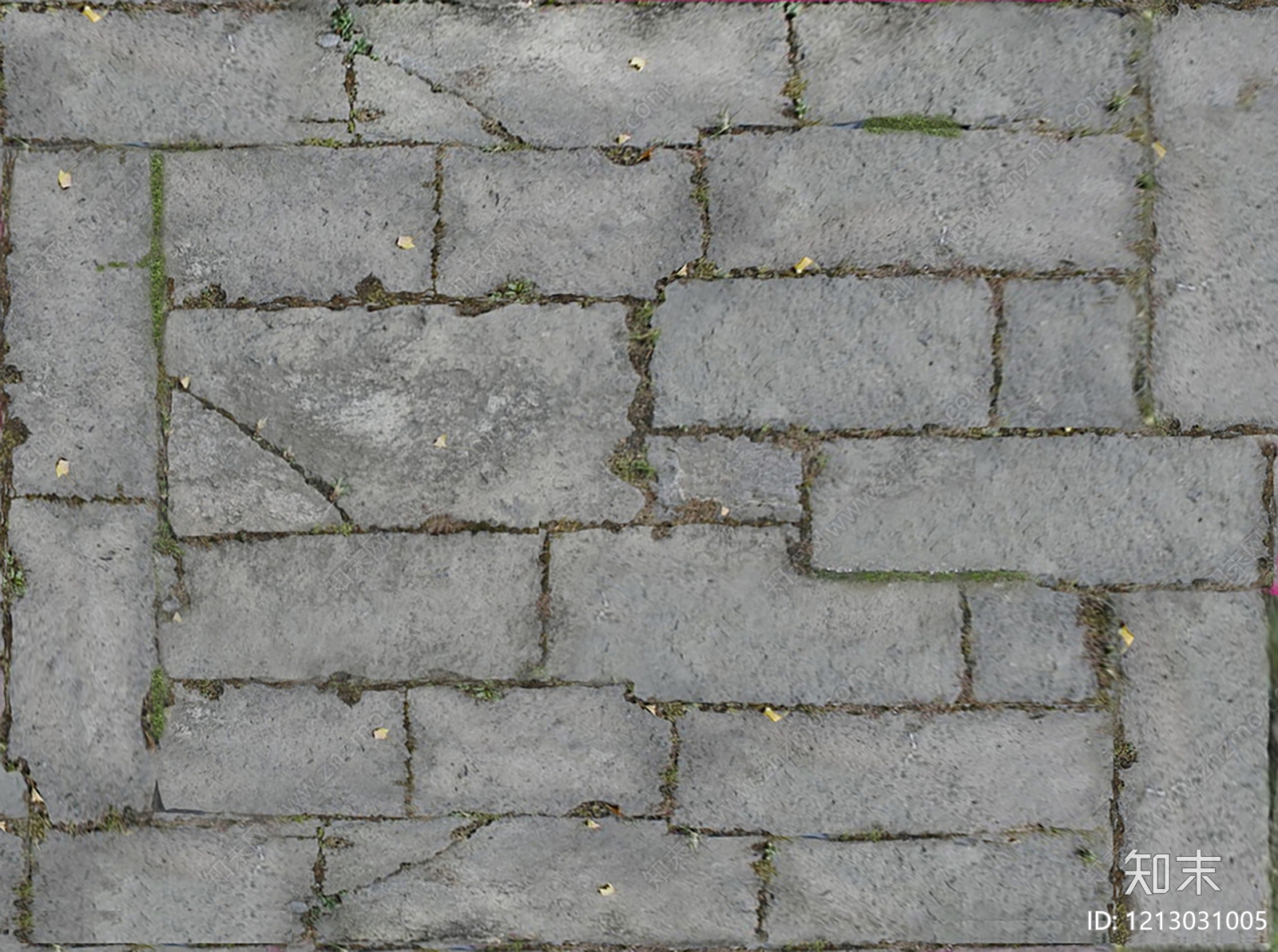 新中式透水砖贴图下载【ID:1213031005】