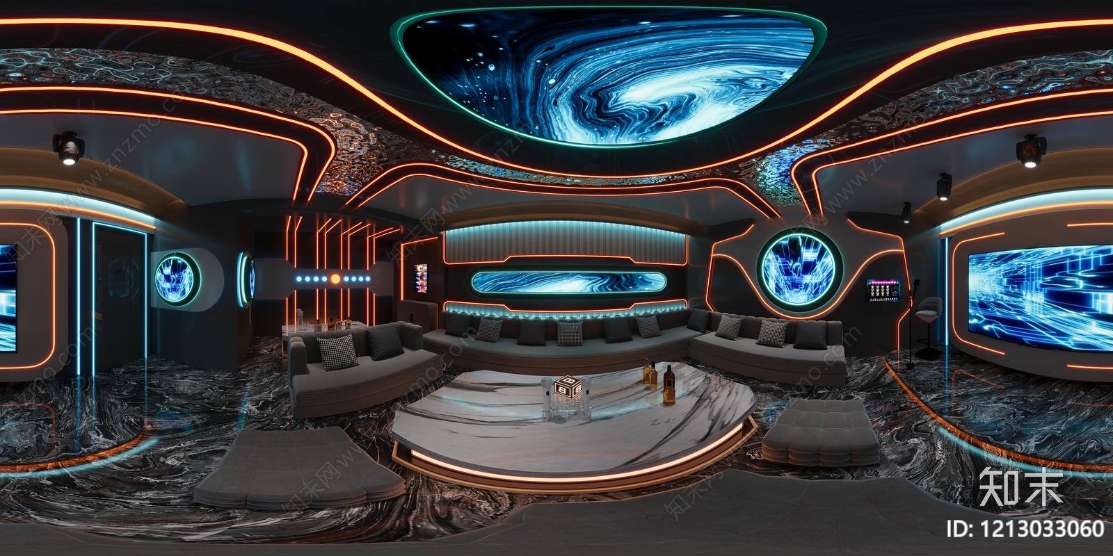 赛博朋克风KTV3D模型下载【ID:1213033060】