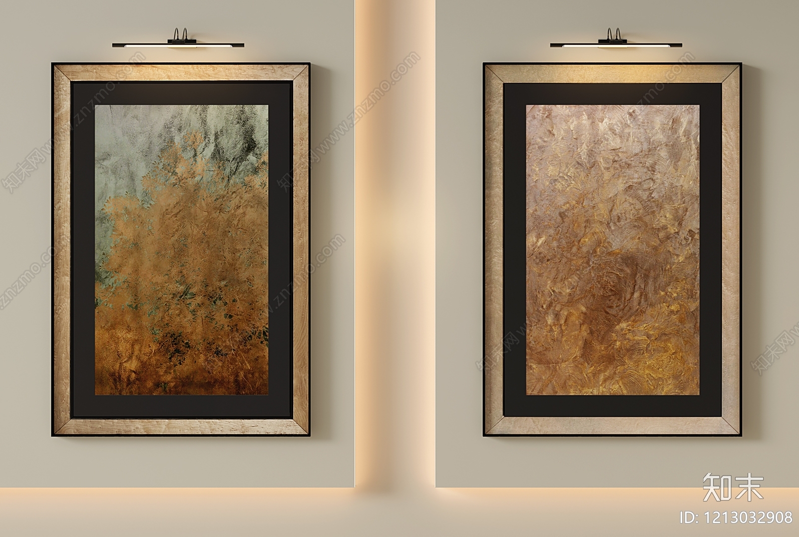 现代简约挂画SU模型下载【ID:1213032908】