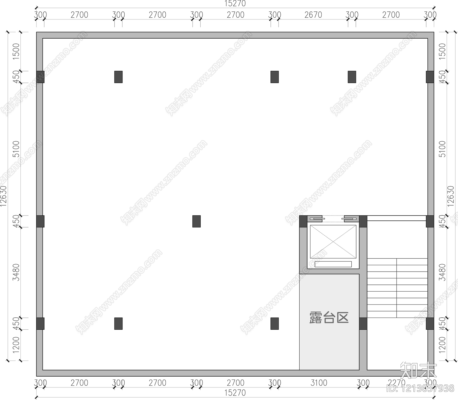 大平层cad施工图下载【ID:1213037938】