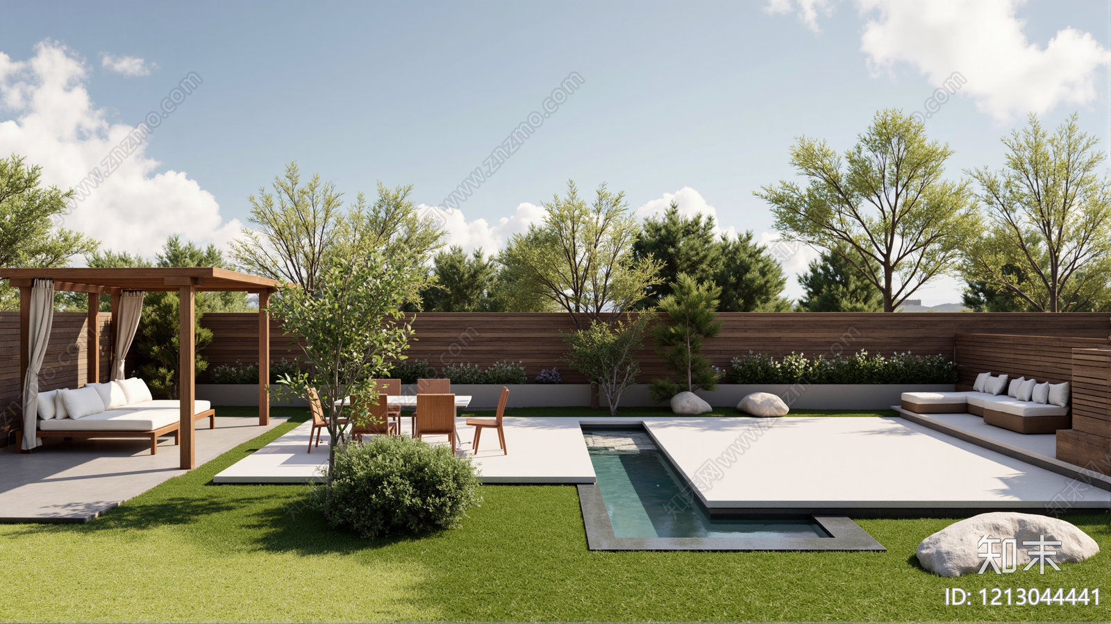 现代小区外景贴图下载【ID:1213044441】