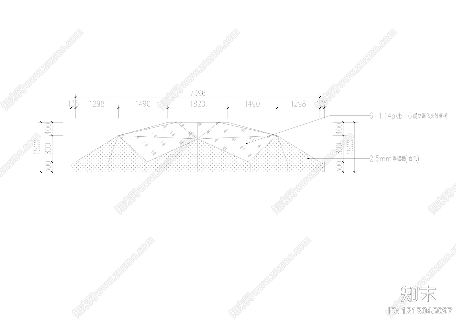 现代新中式商业综合体施工图下载【ID:1213045097】