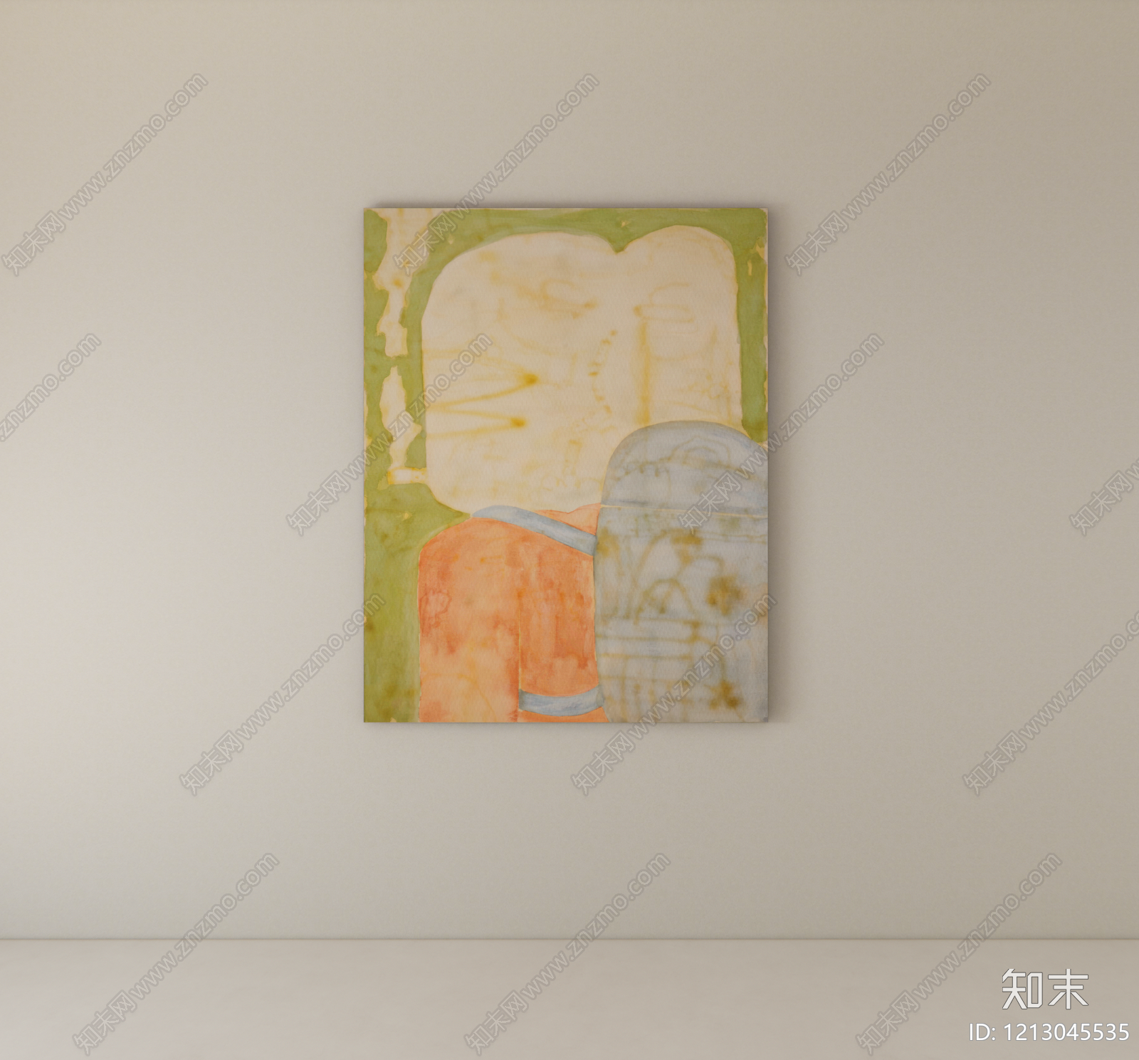 现代挂画SU模型下载【ID:1213045535】