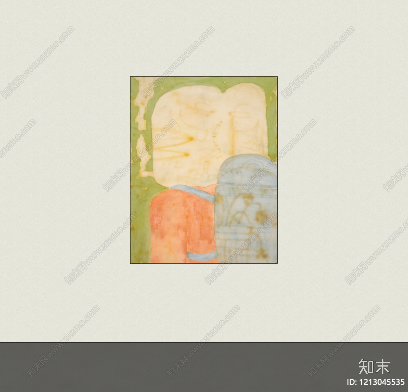 现代挂画SU模型下载【ID:1213045535】