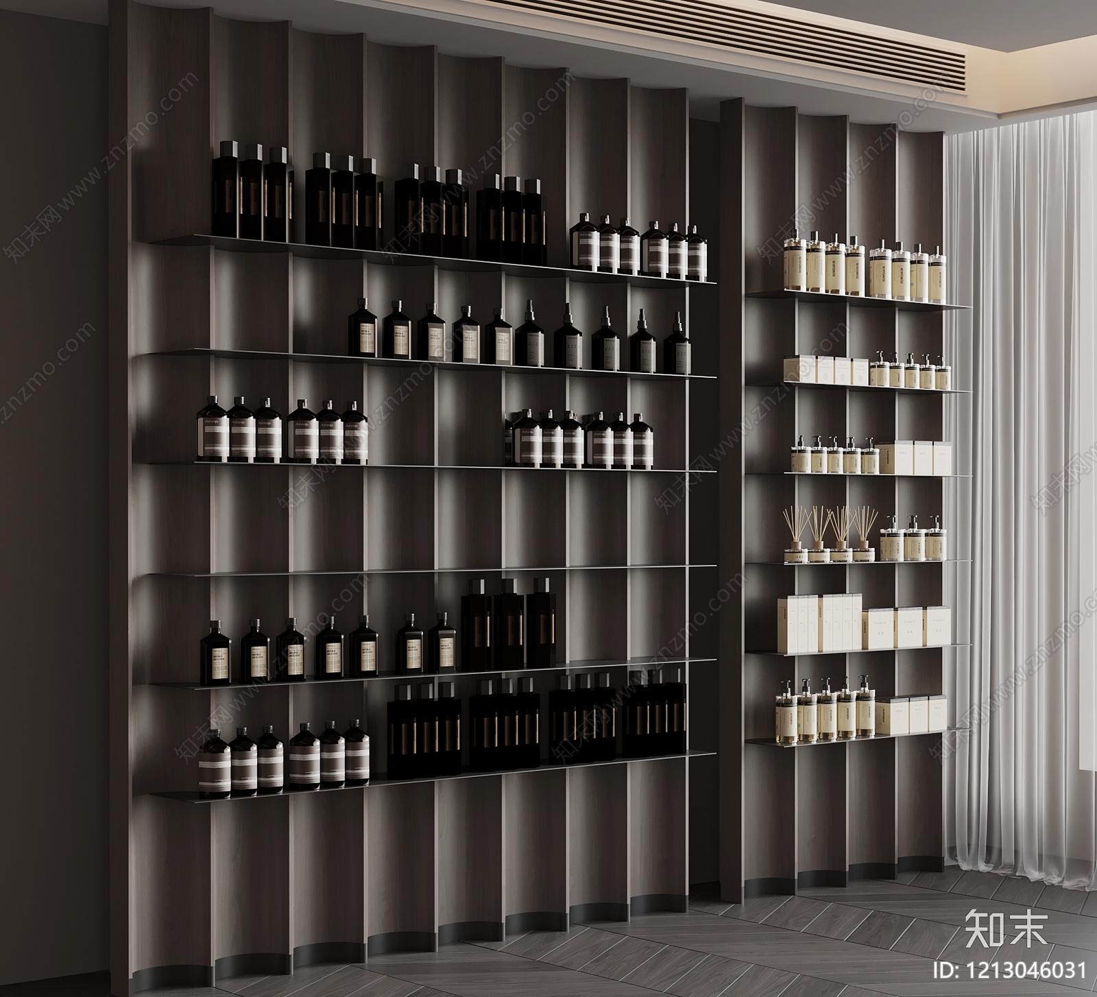 极简化妆品店3D模型下载【ID:1213046031】