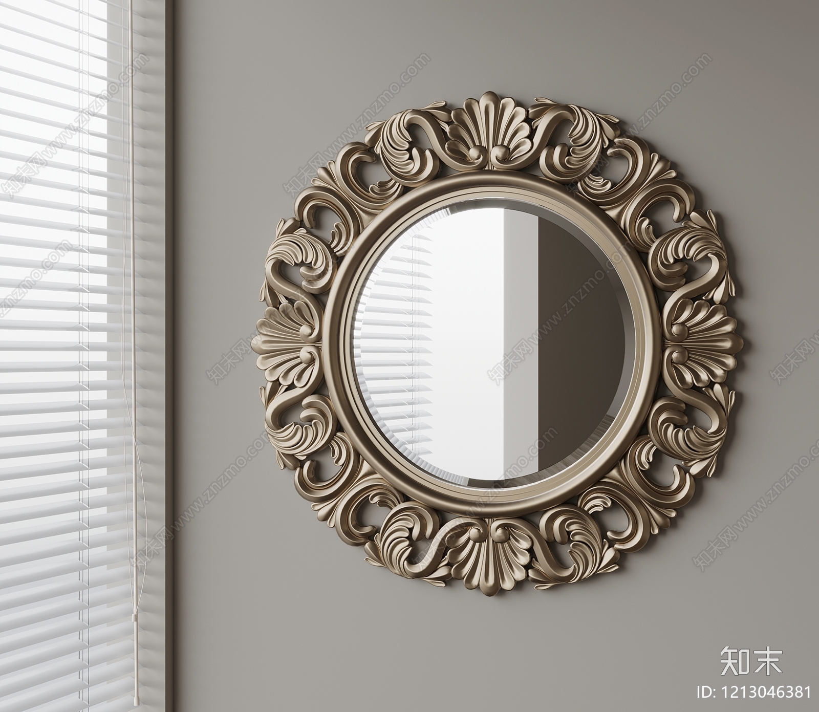 欧式镜子SU模型下载【ID:1213046381】