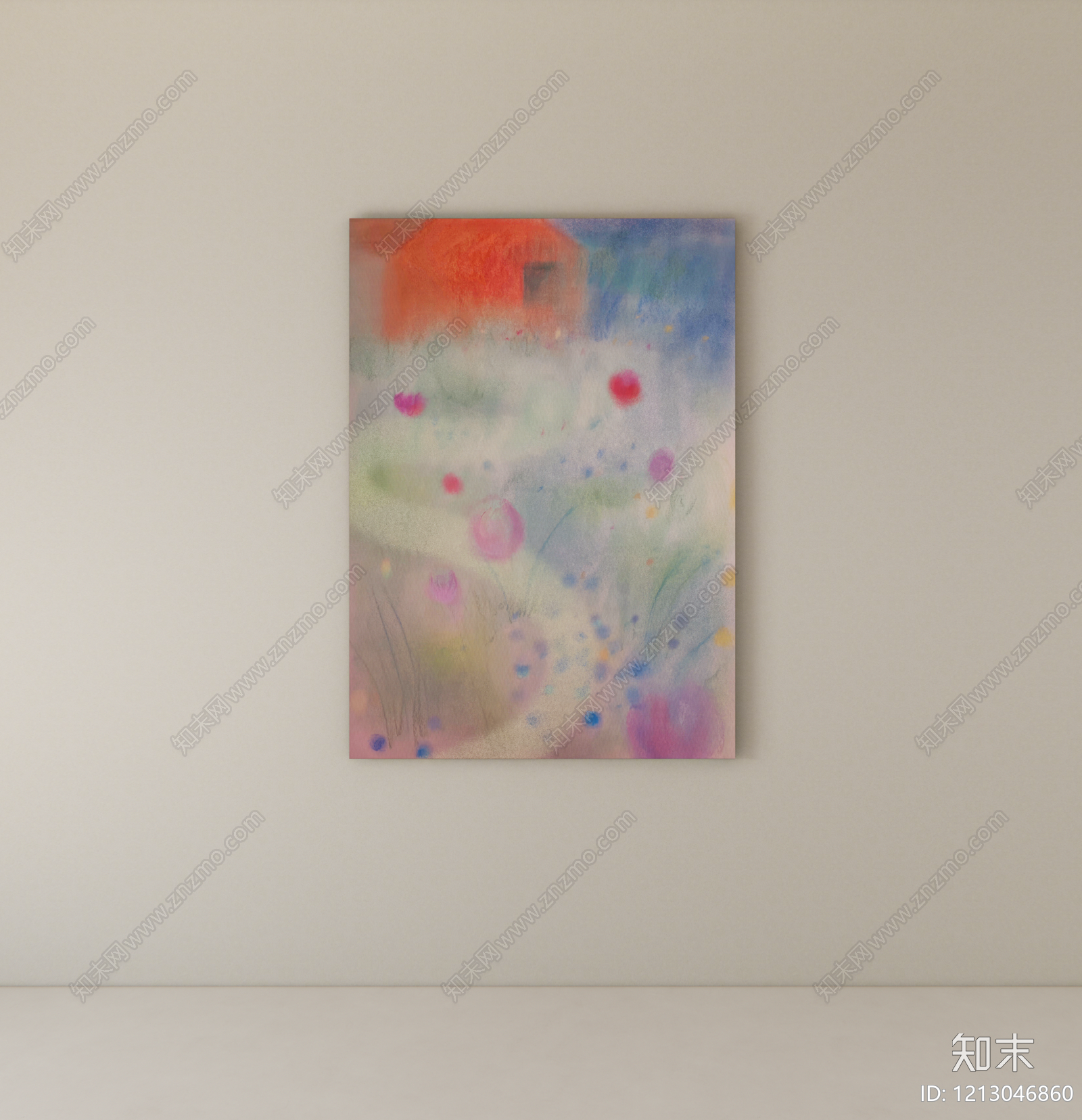 现代挂画SU模型下载【ID:1213046860】
