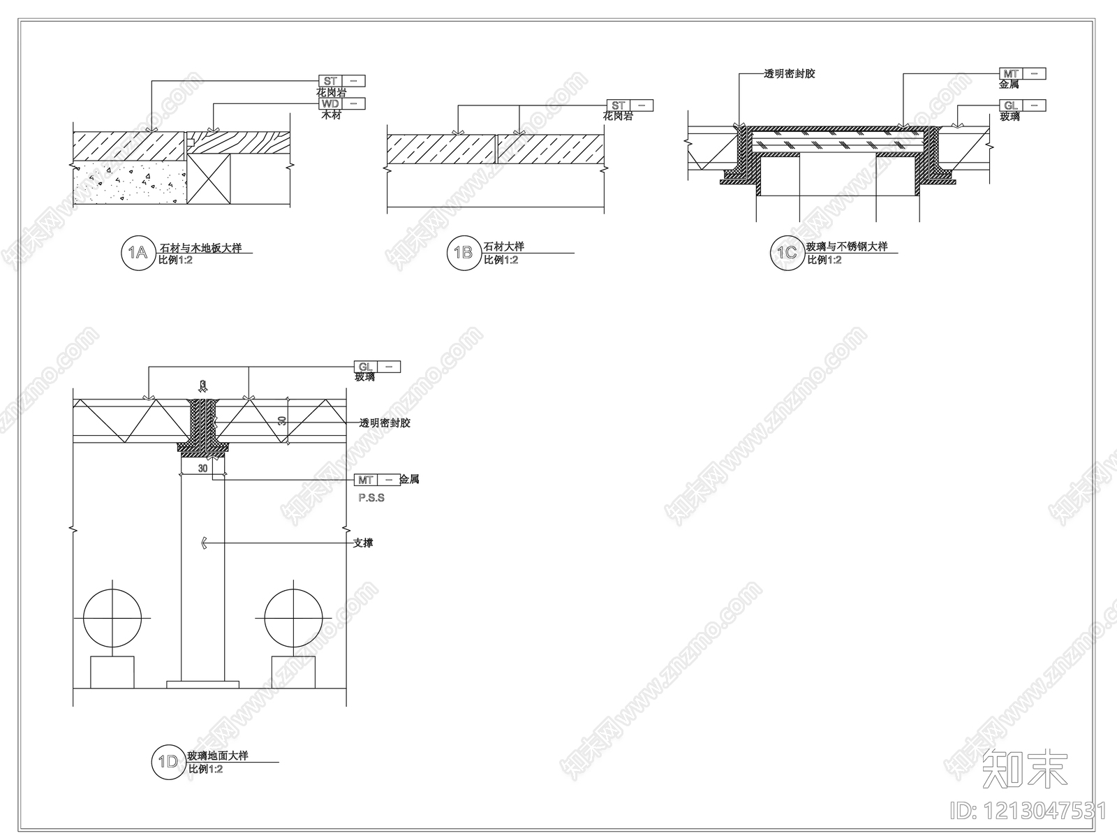 地面铺装图施工图下载【ID:1213047531】