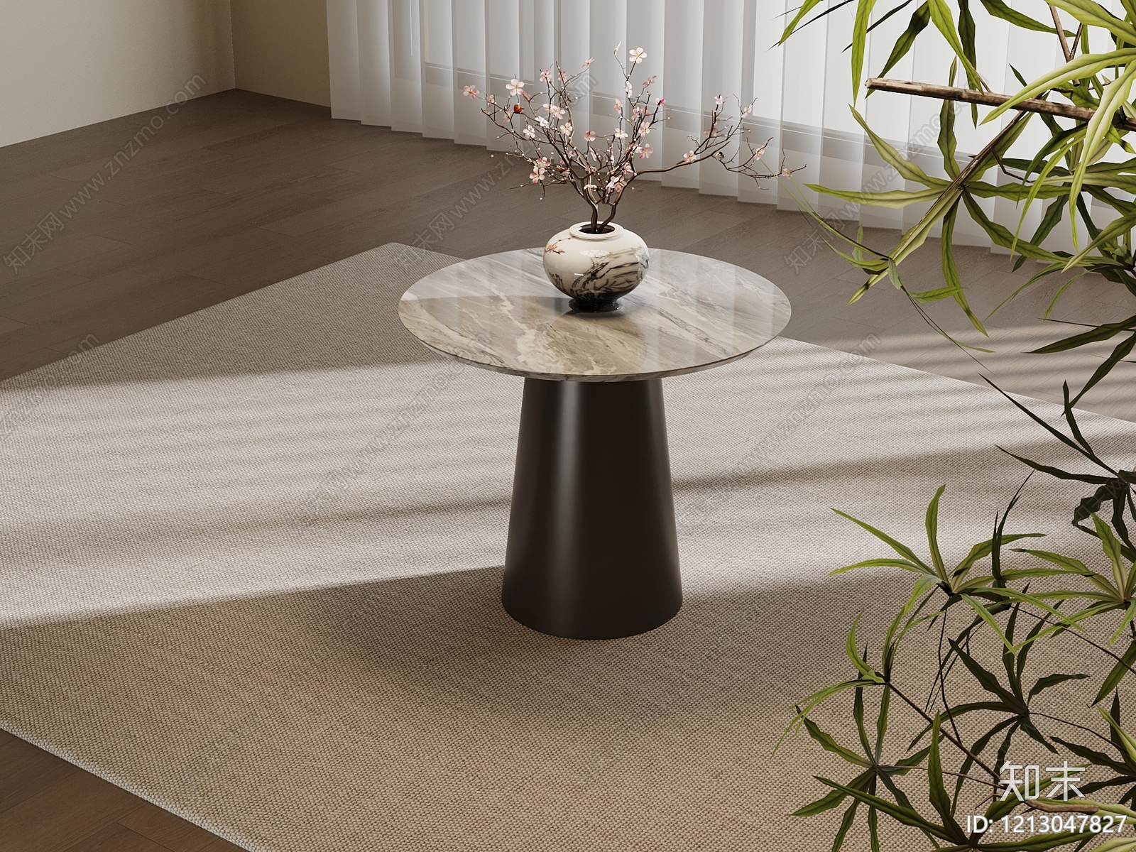 新中式边几3D模型下载【ID:1213047827】