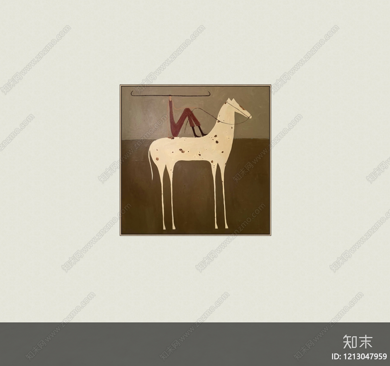 现代挂画SU模型下载【ID:1213047959】