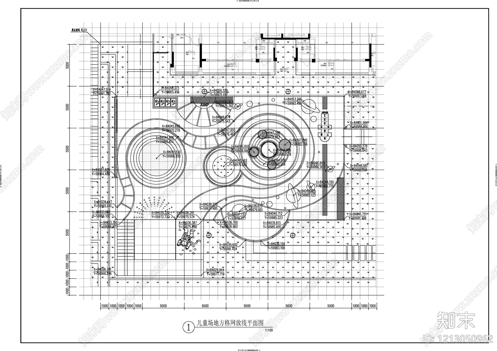 儿童公园cad施工图下载【ID:1213050962】