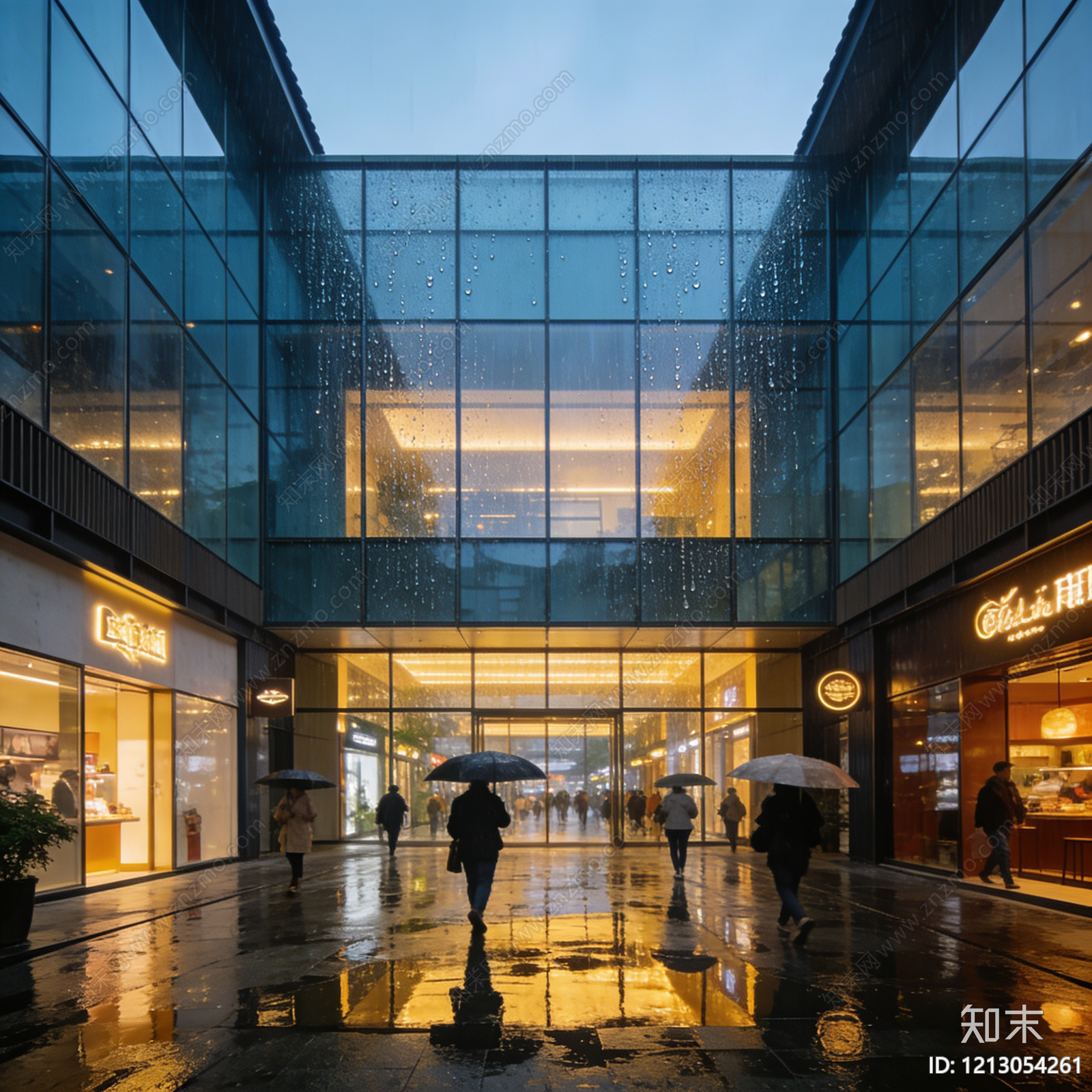 现代街道外景贴图下载【ID:1213054261】