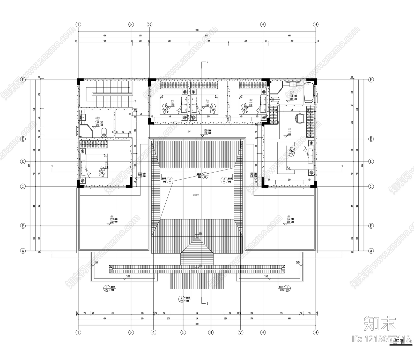 新中式四合院cad施工图下载【ID:1213057113】