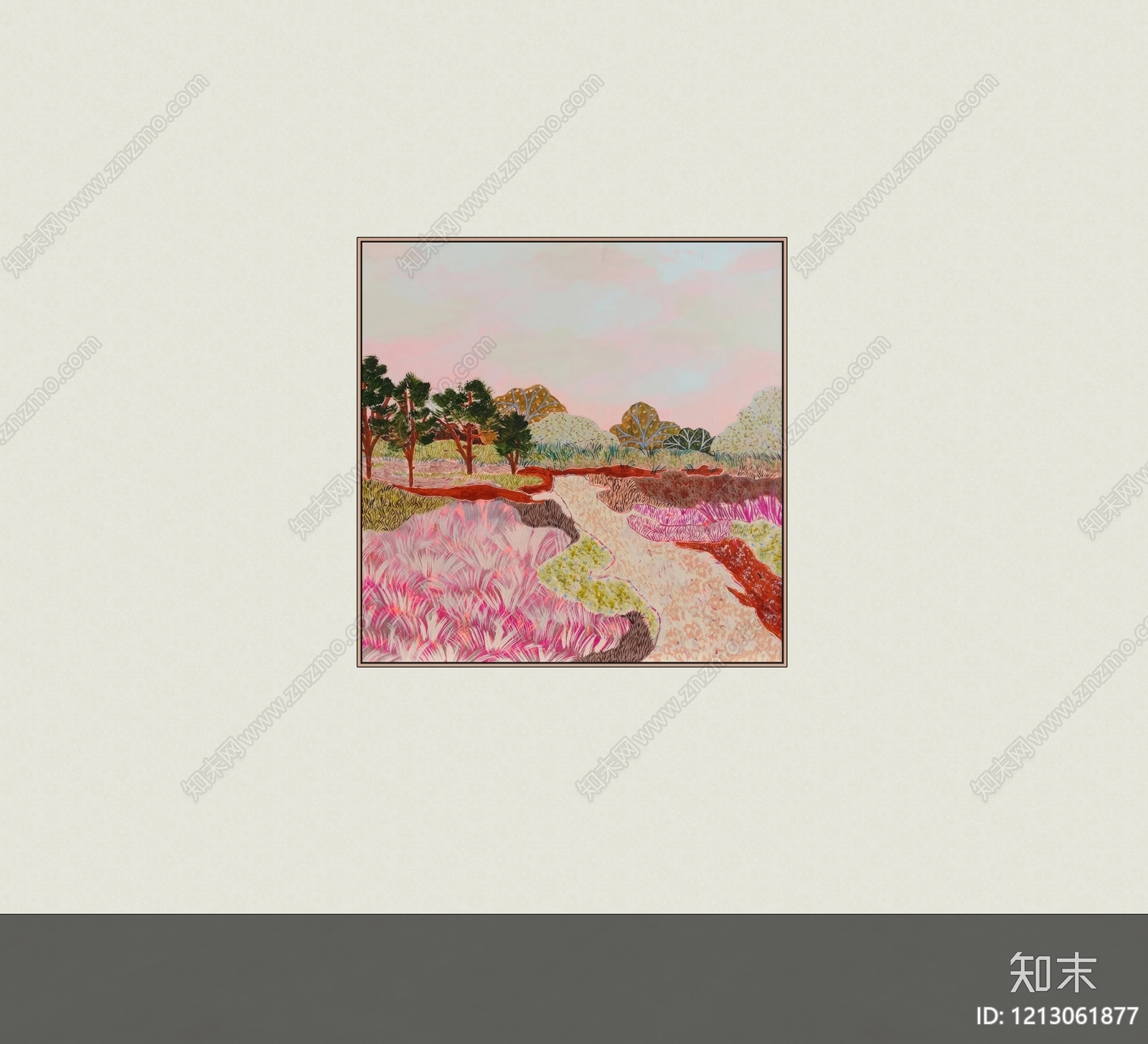 现代挂画SU模型下载【ID:1213061877】