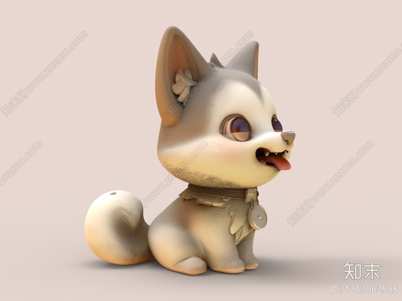 Q版卡通狗3D模型下载【ID:1213062585】