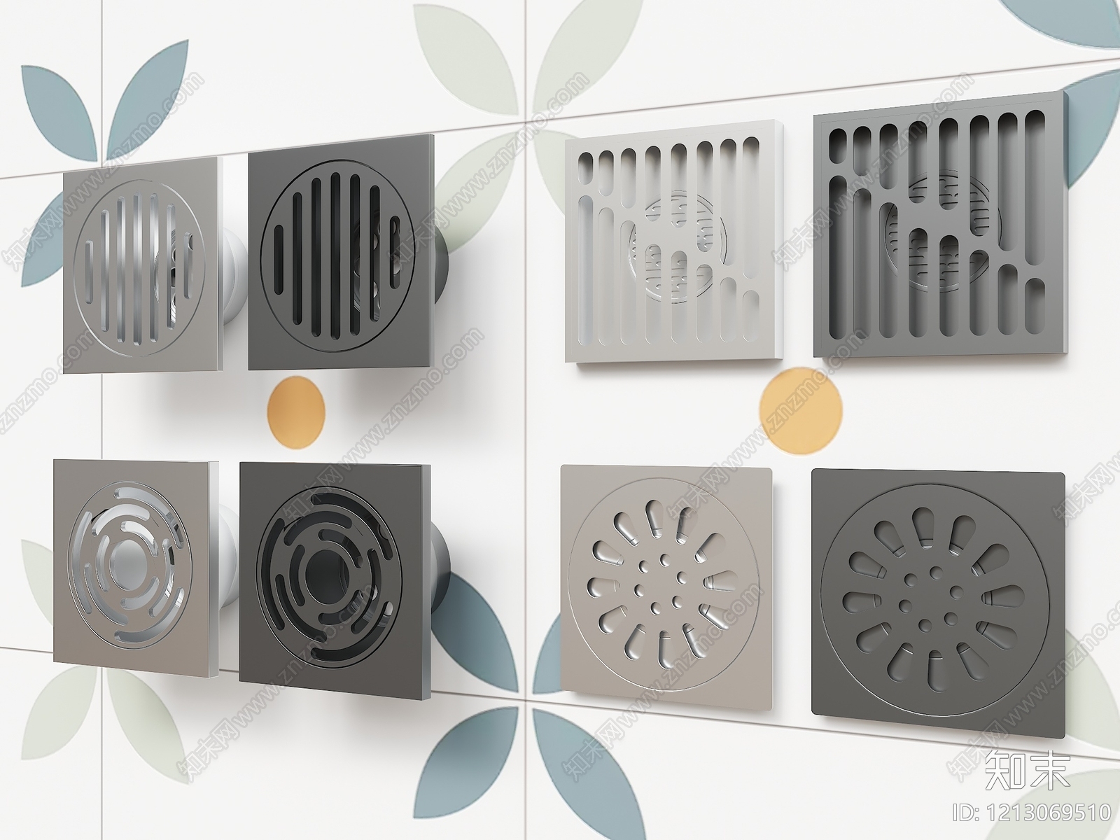 现代简约地漏3D模型下载【ID:1213069510】