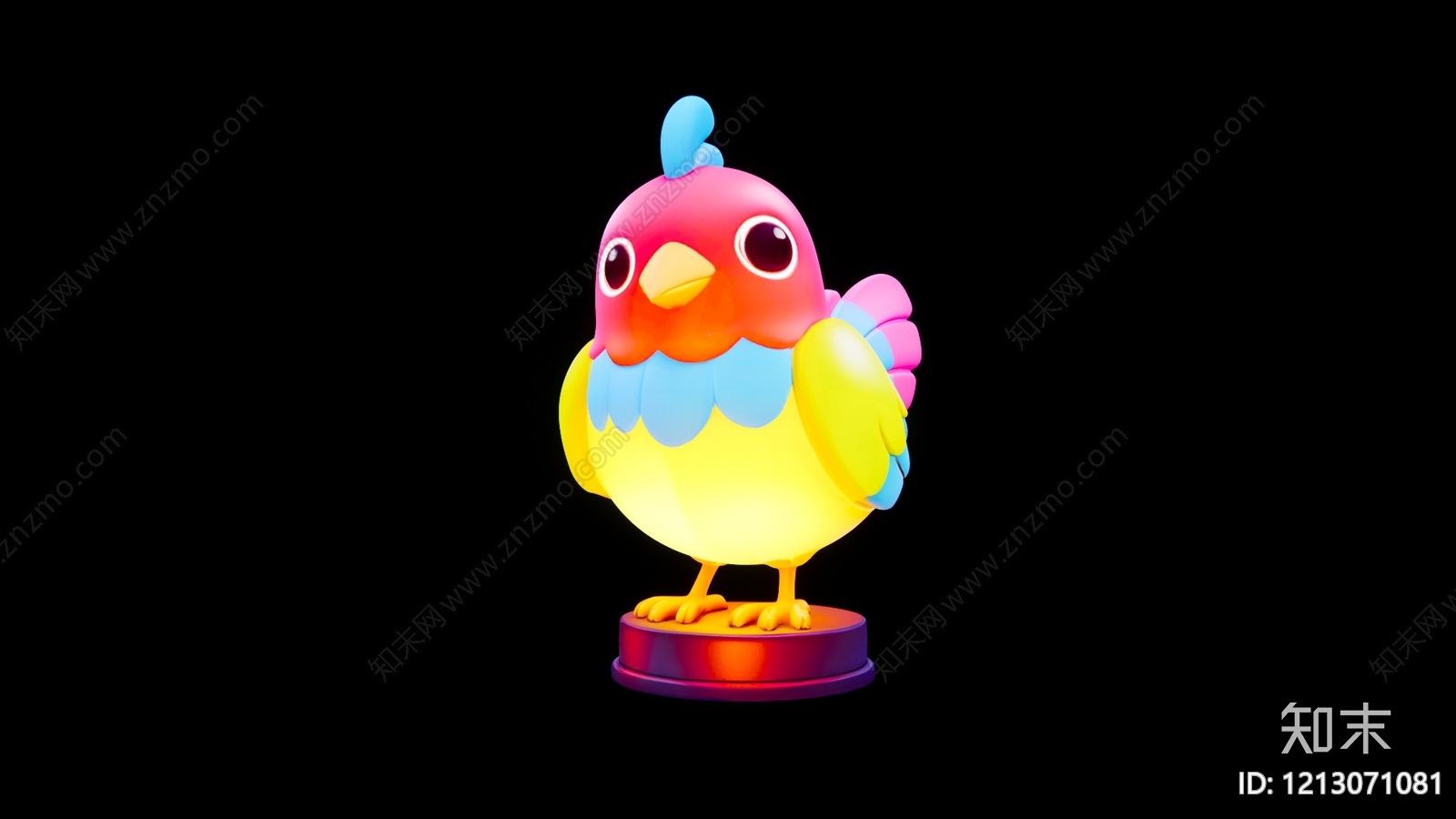 卡通拟物雕塑摆件SU模型下载【ID:1213071081】